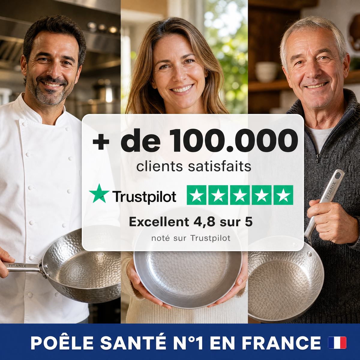 Poêle 100% Titane Pur Pour Une Cuisine Sans Toxines